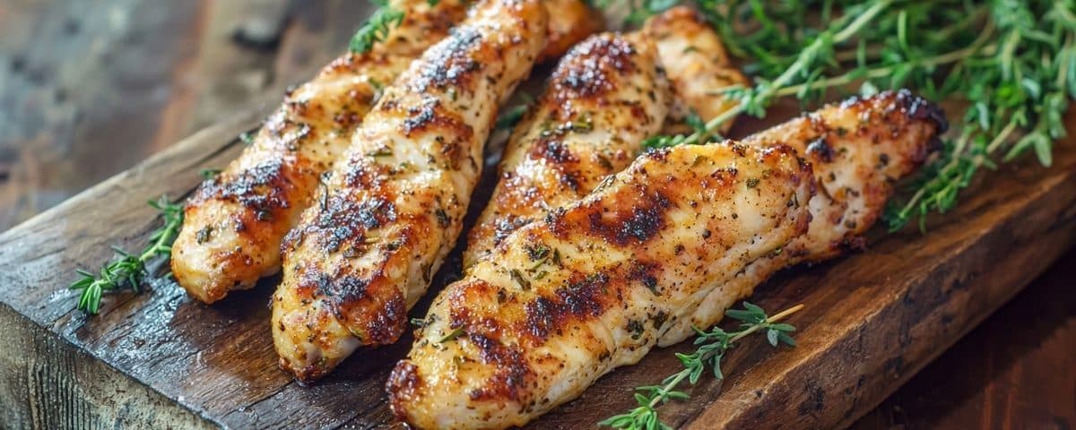 Aiguillettes de poulet au four : moelleuses en un tour de main