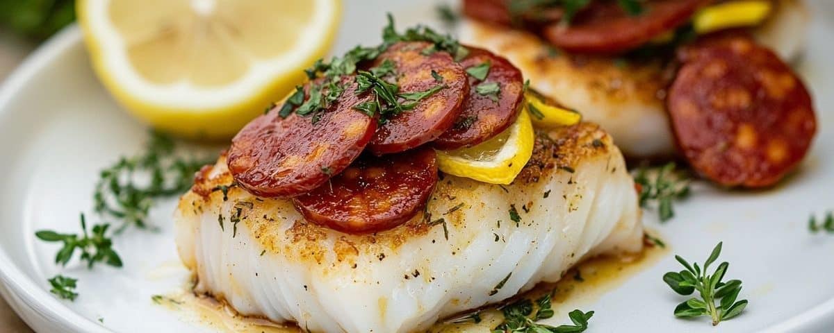 Cabillaud au chorizo : terre-mer express à tester absolument