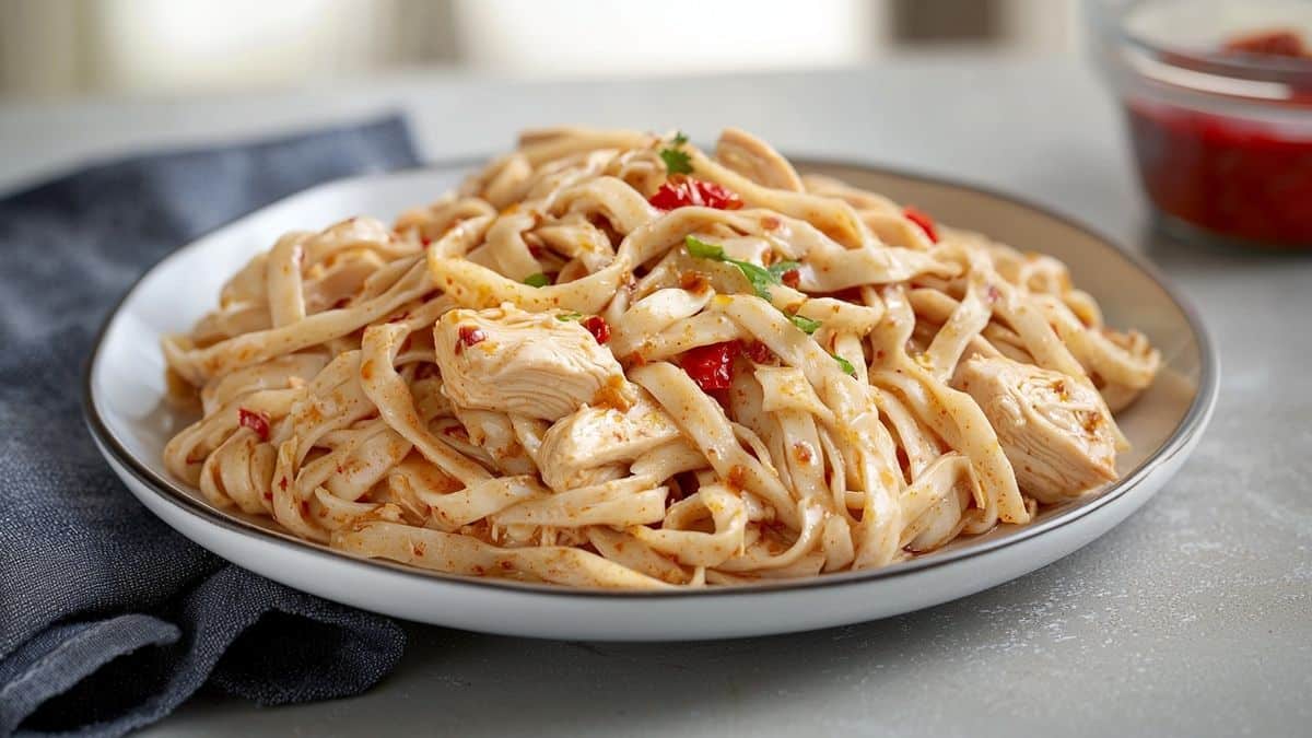 Nouilles sautées au poulet : recette rapide et pleine de goût - Maman Chef