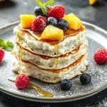 Pancake au fromage blanc : moelleux sans beurre, prêt en 5 minutes