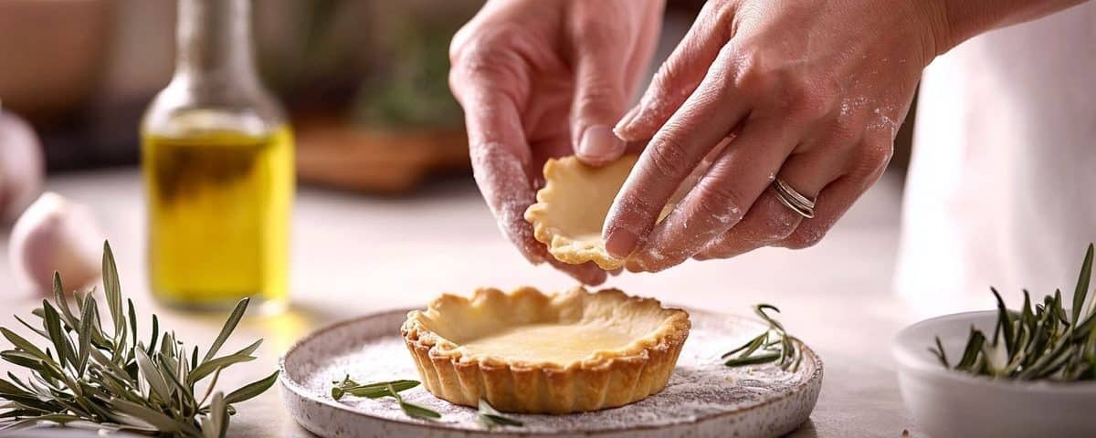 Pâte brisée à l’huile d’olive : croustillante et sans beurre