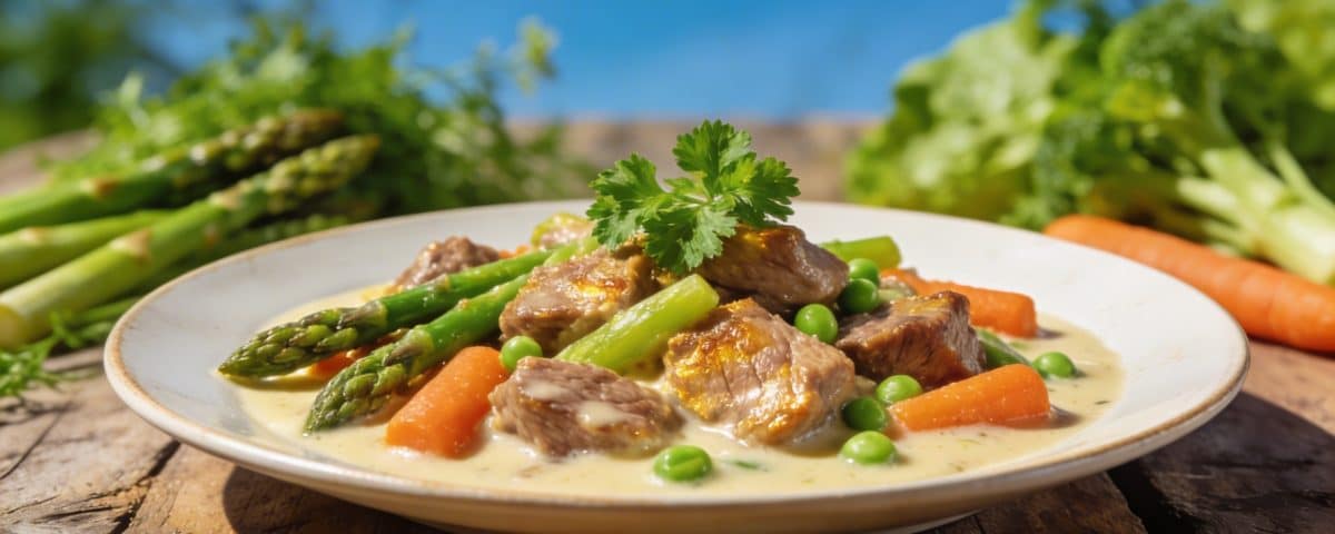 Blanquette de veau de printemps : la version allégée aux légumes nouveaux qui réconcilie tout le monde avec ce grand classique