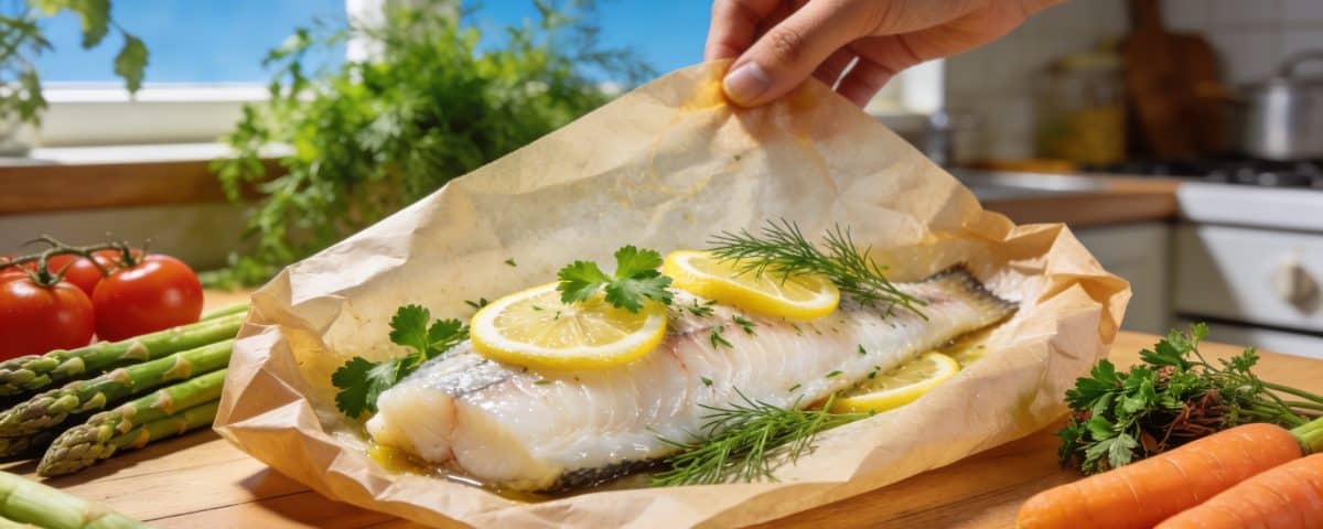 Cabillaud en papillote citron-herbes fraîches : le dîner de printemps prêt en 20 minutes qui ne tache pas la cuisine