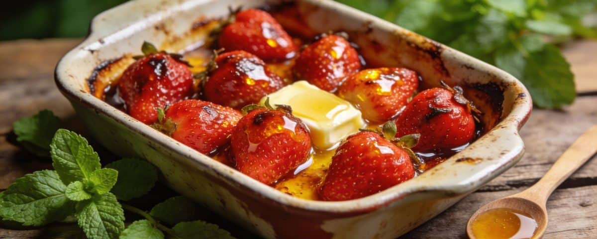 Fraises de printemps rôties au four avec du beurre et du miel : le dessert express en 15 minutes qui transforme des fruits ordinaires en quelque chose d'exceptionnel