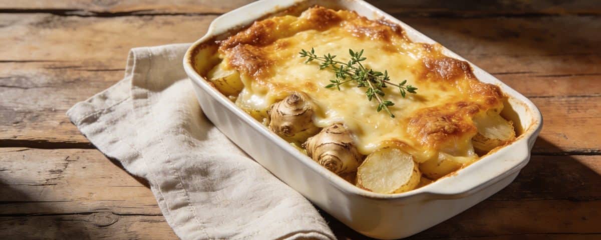 Gratin de topinambours : ce légume oublié de l'hiver mérite une dernière recette avant la fin de saison