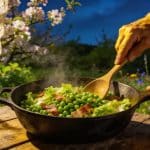 Petits pois frais à la française : la recette de grand-mère mijotée avec de la laitue et des lardons qui sent bon le printemps