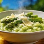 Risotto aux asperges vertes et parmesan : le plat de printemps crémeux prêt en 25 minutes qui fait l'unanimité à table