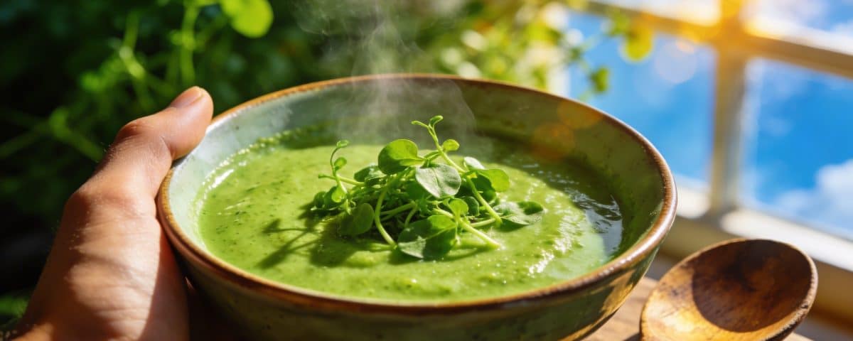 Soupe de cresson maison : le velouté printanier ultra soyeux prêt en 20 minutes qui réveille les papilles