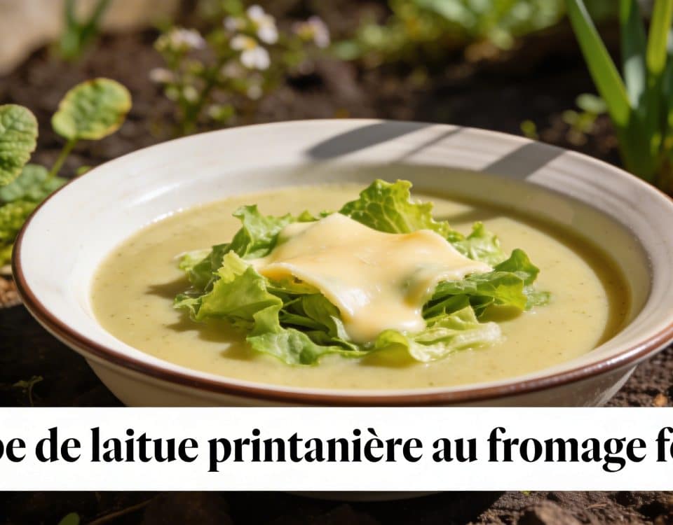 Soupe de laitue printanière au fromage fondu : la recette inattendue qui transforme les premières feuilles du jardin