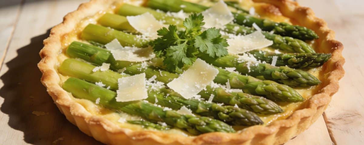 Tarte fine aux asperges vertes et parmesan : l'entrée de printemps élégante prête en 20 minutes chrono