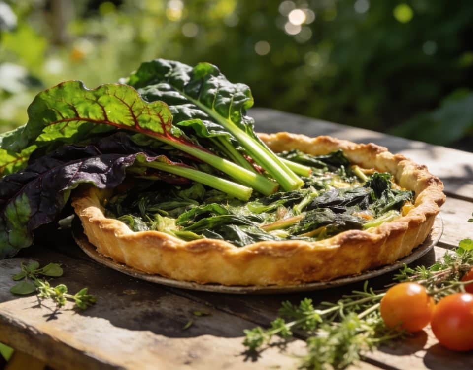 Blettes oubliées au fond du jardin, la tarte salée rustique qui réconcilie les enfants avec ce légume