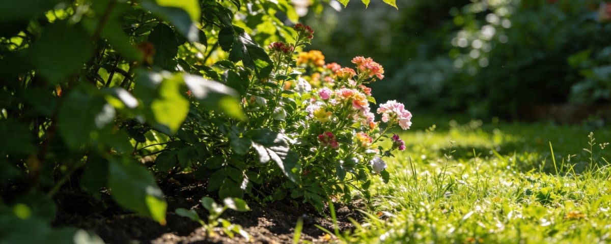 En juillet ce coin du jardin va devenir méconnaissable, et pourtant rien n'a été planté depuis avril