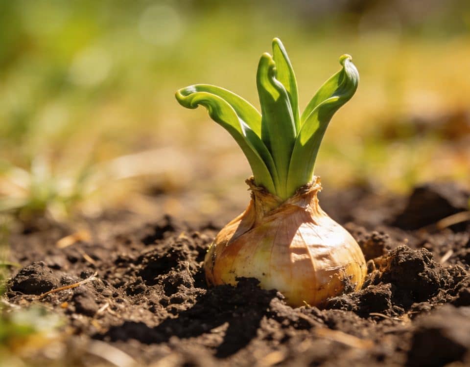 Enfoui depuis l'automne dernier, ce bulbe va surgir de terre en juin et tout le monde va demander ce que c'est