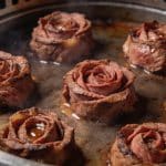 Filet mignon roses dans plat four chaleur tournante